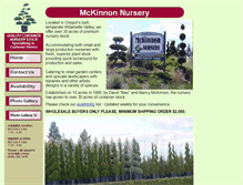 Tablet Screenshot of mckinnonnursery.com